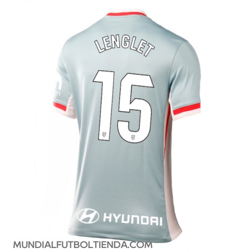 Camiseta Atletico Madrid Clement Lenglet #15 Segunda Equipación Replica 2024-25 para mujer mangas cortas